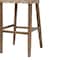 Bali & Pari Magy Modern Bohemian Grey Kubu Rattan and Mahogany Wood Bar Stool 245-13714-ZORO - alternate 2